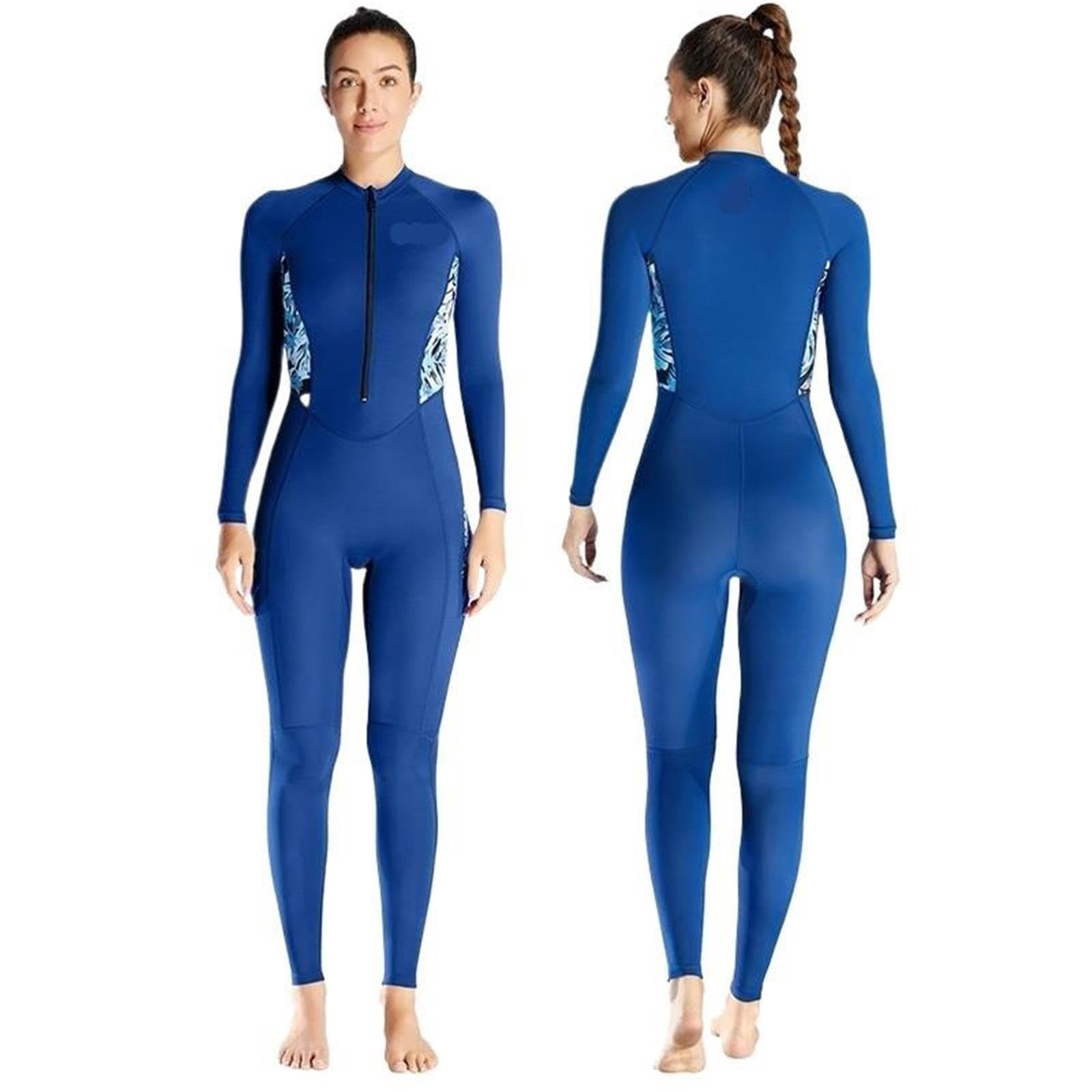 Rash Guard donna in un unico pezzo a maniche lunghe cerniera frontale