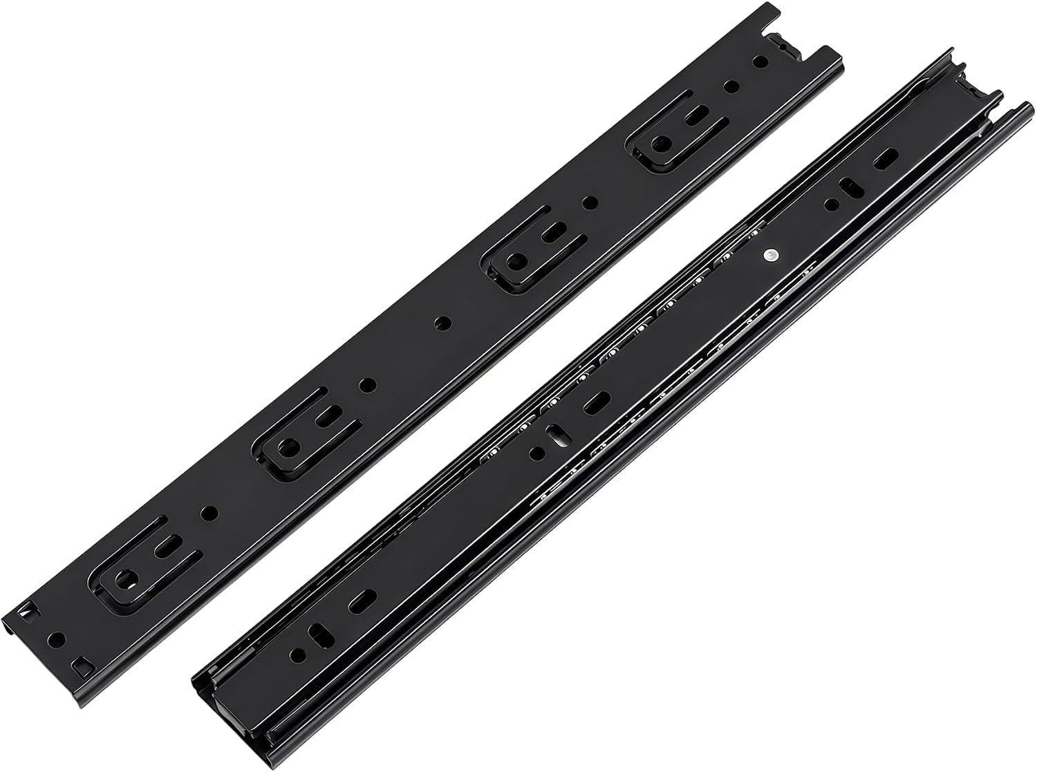 14" Soft Close Drawer Slide, Cabinet, 45mm, 100LB | Side Mount Drawer Rails, Full Extension Guide Glides Runners, Replacement for Dressers, Office Cabinets & Furniture
