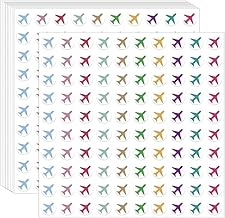 1000pcs Small Airplane Planner Stickers Paper Planes for Travel Planner, Work Calendar, Stickers for DIY Projects and Decoration