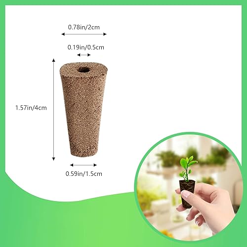 Miniatura 3 de Esponjas de cultivo de repuesto, esponjas hidropónicas equilibradas con pH compatibles con idoo, vainas de inicio de semillas para sistema de
