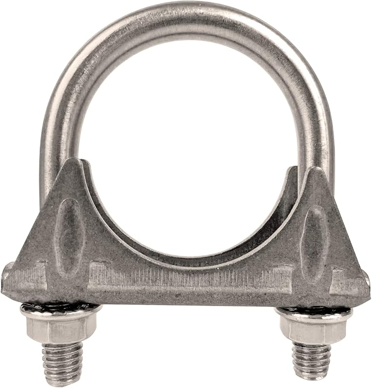 Abraçadeira U para escapamento eLifecenter em aço inoxidável 1,75" – 1 unidade