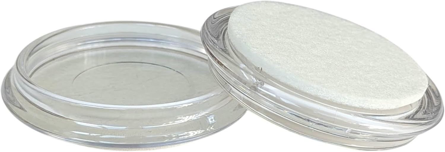 Furniture Leg Cups with Felt Base, Premium Floor Protectors for Hardwood - Made in Germany - Keay Vital Parts (16, Clear - 40mm Internal (55mm External))