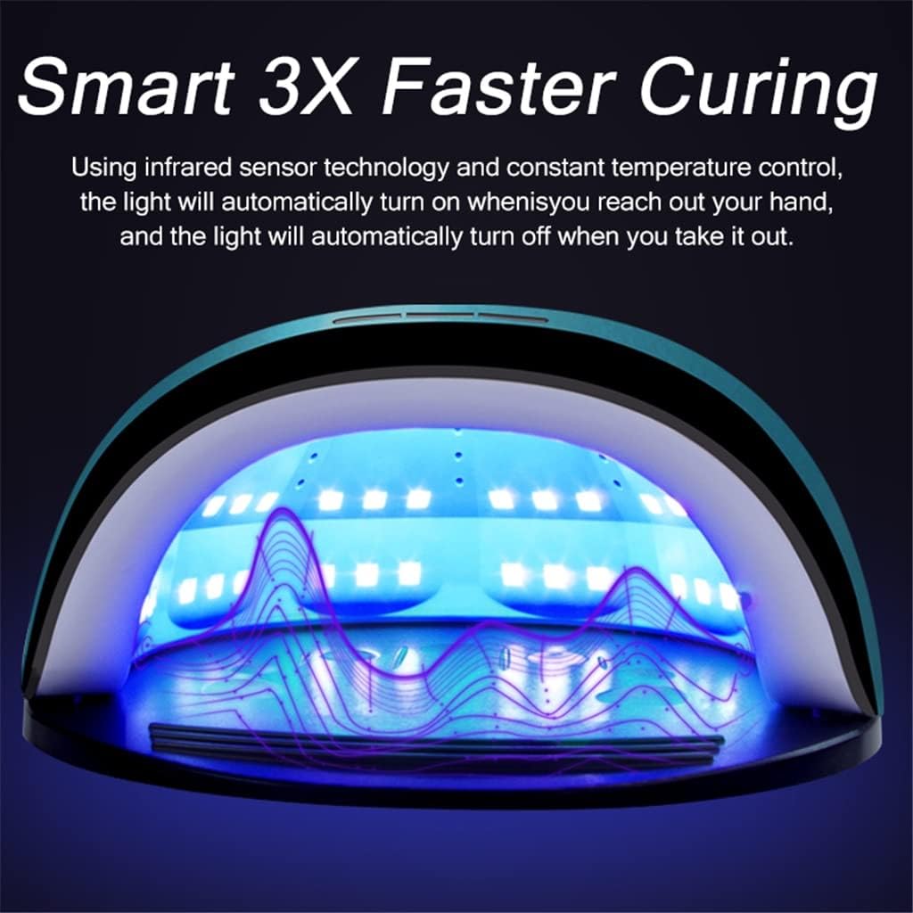 Big Power Nail Dryer LED Lamp with Auto Sensor LCD Display Professional Fast Curing Speed Gel Nail Art Manicure Tool