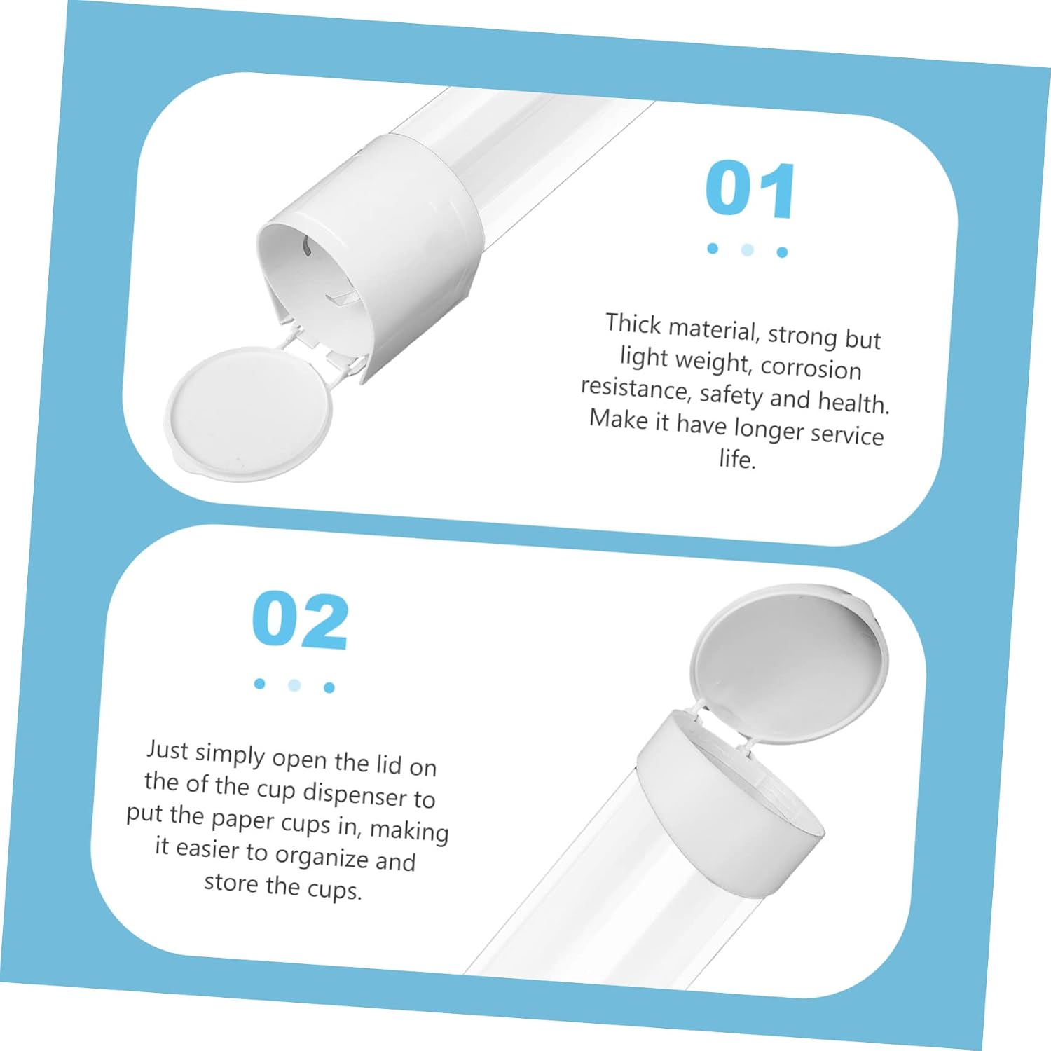Wall-Mounted Disposable Cup Holder Pull-Type Cup Dispenser for Easy Organization Lightweight Corrosion-Resistant Plastic Storage for Home Use