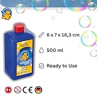 Vista 2 de PUSTEFIX Botella de repuesto de 16.9 oz de solución de jabón líquido de burbujas Pustefix Modelo: 505415