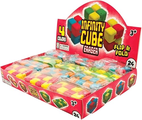 Miniatura 4 de Raymond Geddes Infinity Cube - Borradores coloridos para aliviar el estrés para niños, perfectos para fiestas de cumpleaños y suministros escolares