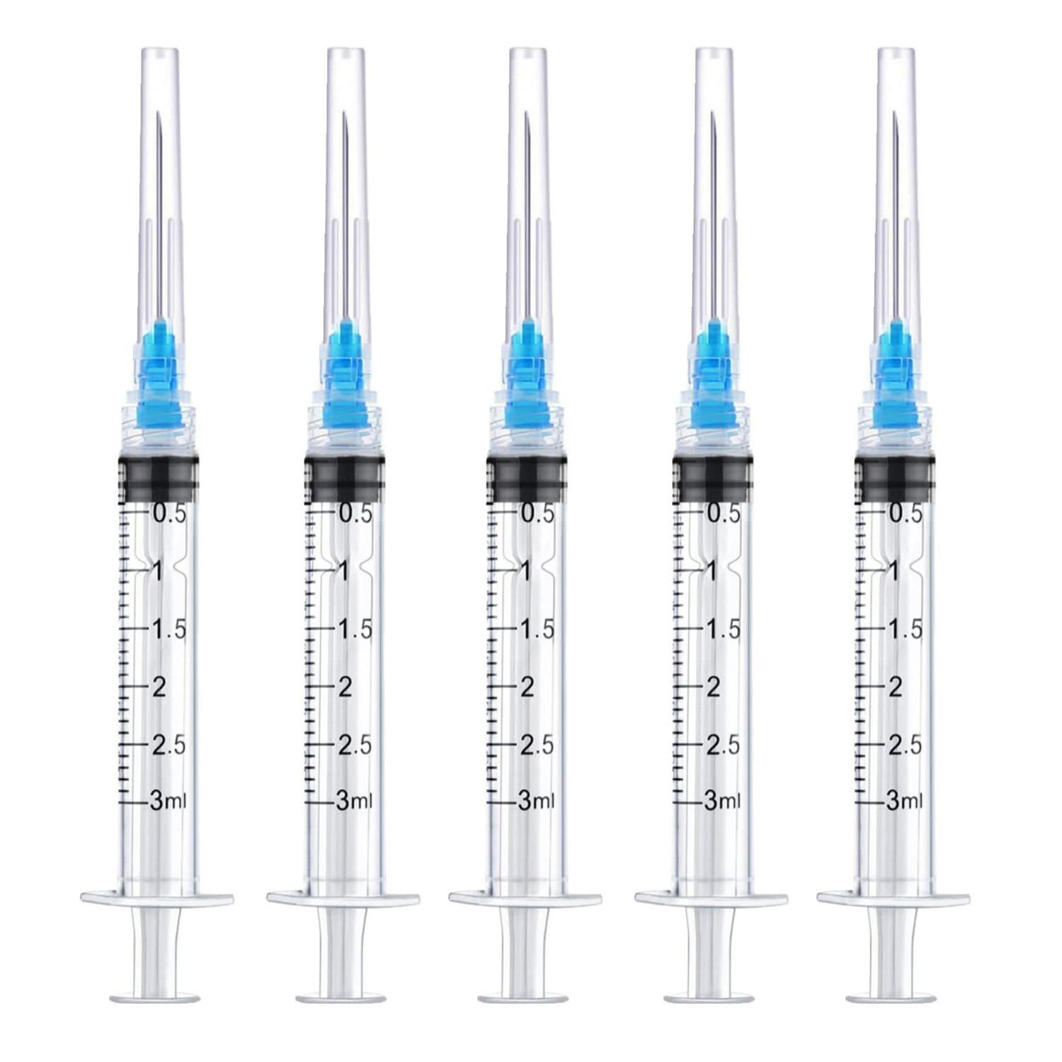 20Pack 3ml 23Ga 1.5inch Luer Lock Syringe Individually Packaged
