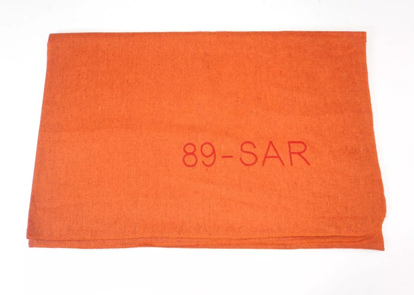 Couverture de survie légère en laine mélangée, orange