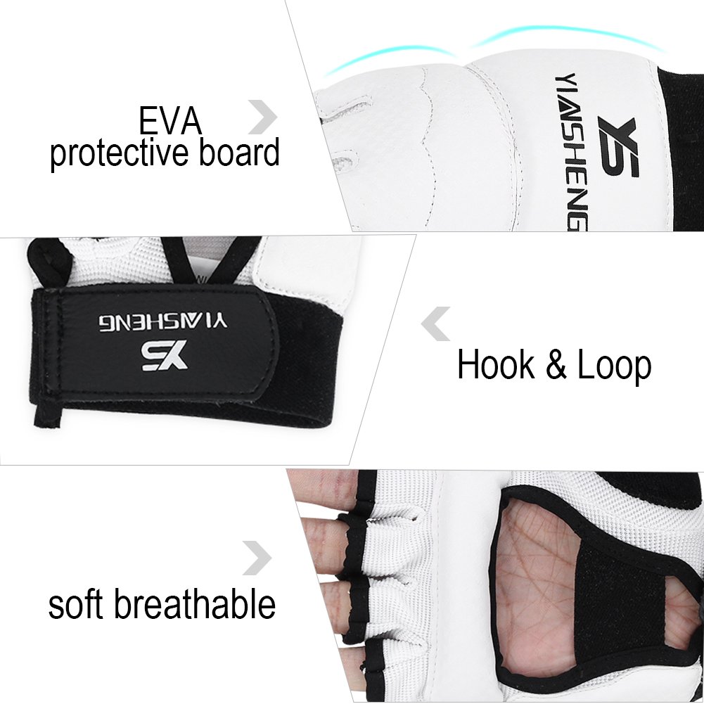 Tbest Taekwondo Kinder,Taekwondo des Mains Formation de Boxe Adulte/Enfants Taekwondo Sparring des Pieds pour Le Pied Couverture de Boxe(S-Main)