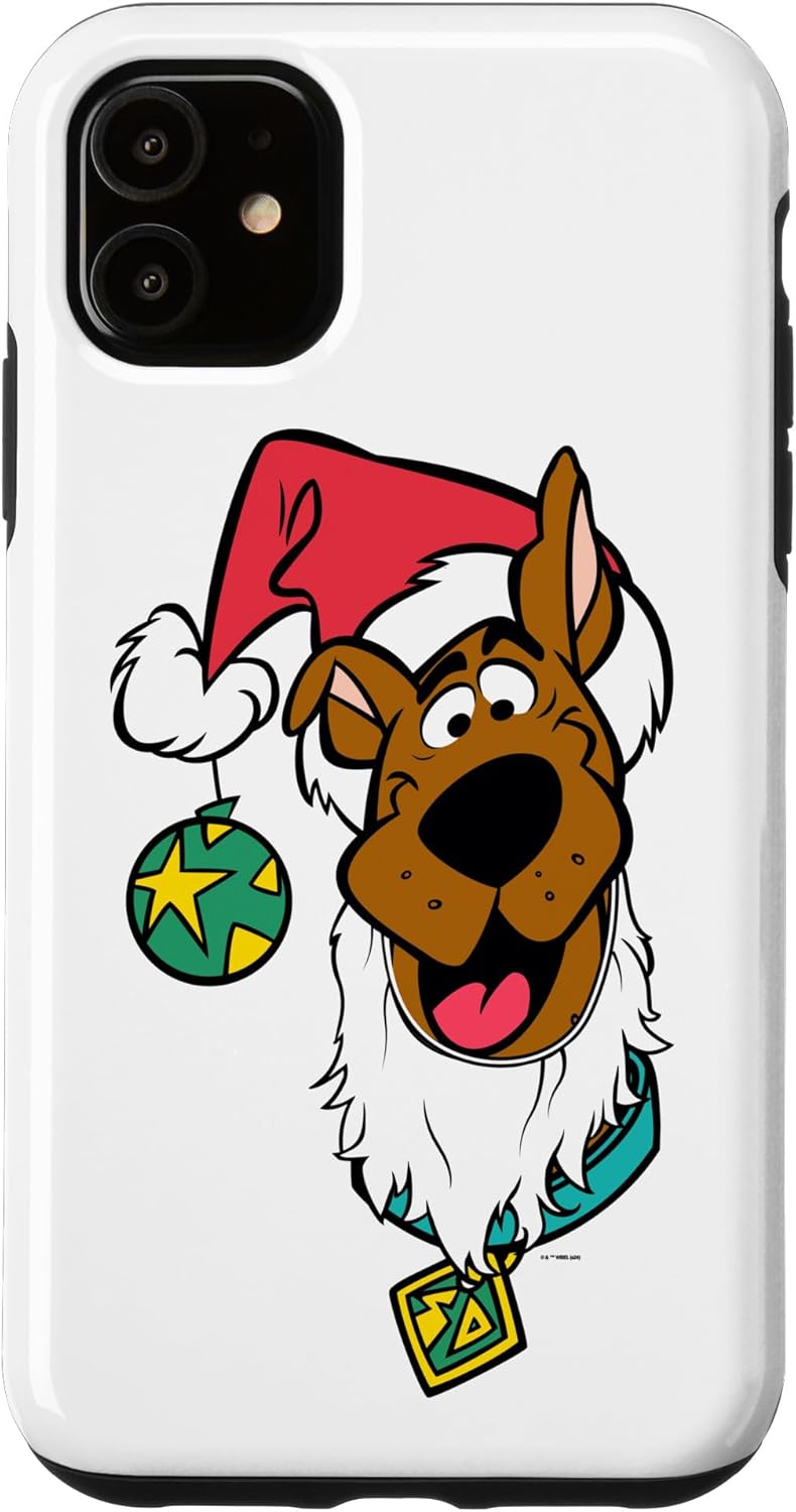 Christmas Scooby Doo Santa Hat Beard Case for iPhone 15