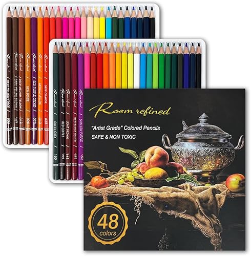 72 lápices de colores de alta calidad para colorear para adultos, núcleos de plomo de la serie Artist Soft con colores vibrantes, lápices de dibujo,