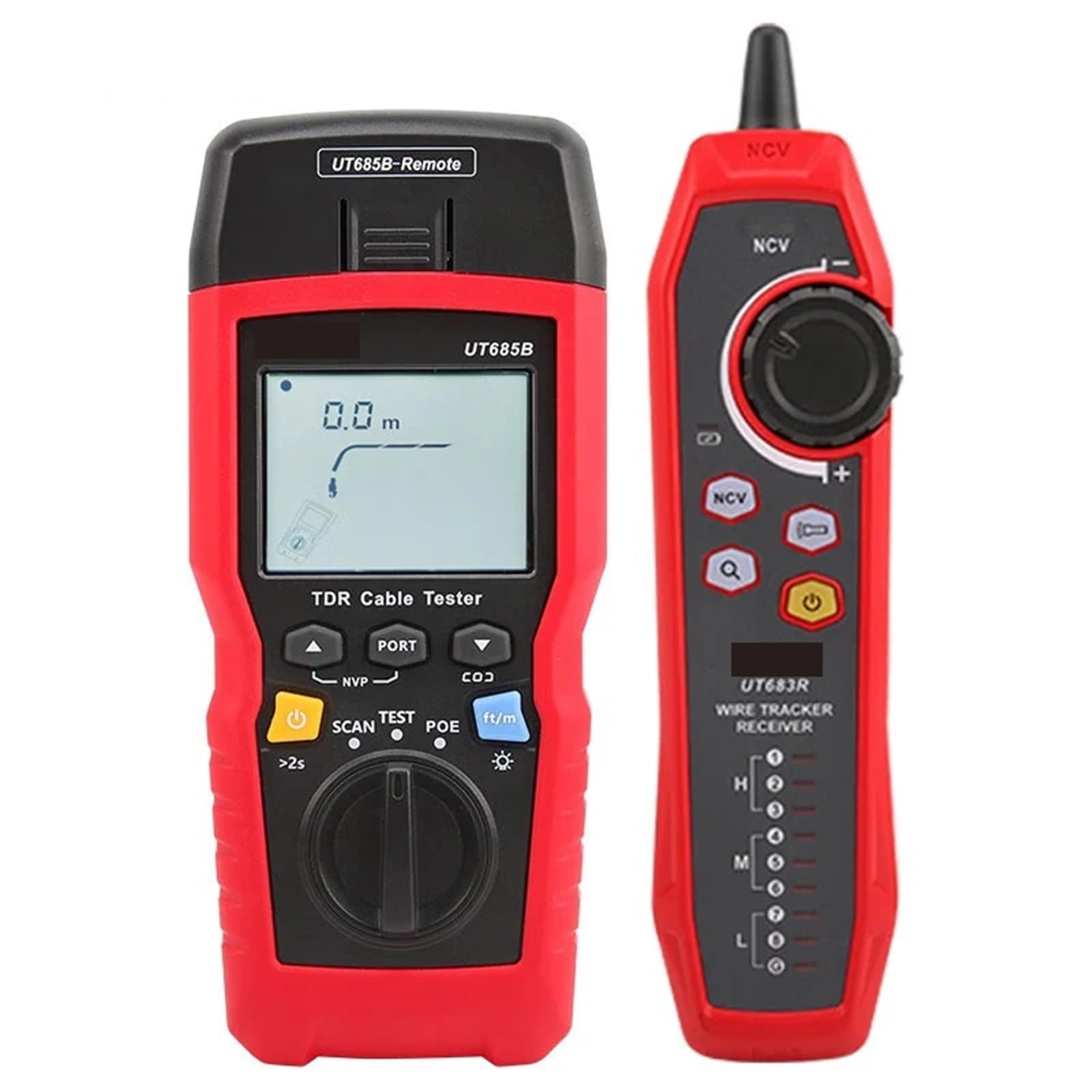 Lokalizator Kabli, Tester kabli sieciowych TDR, lokalizator, tester LAN, detektor RJ45 RJ11, wyświetlacz LCD, narzędzie sieciowe