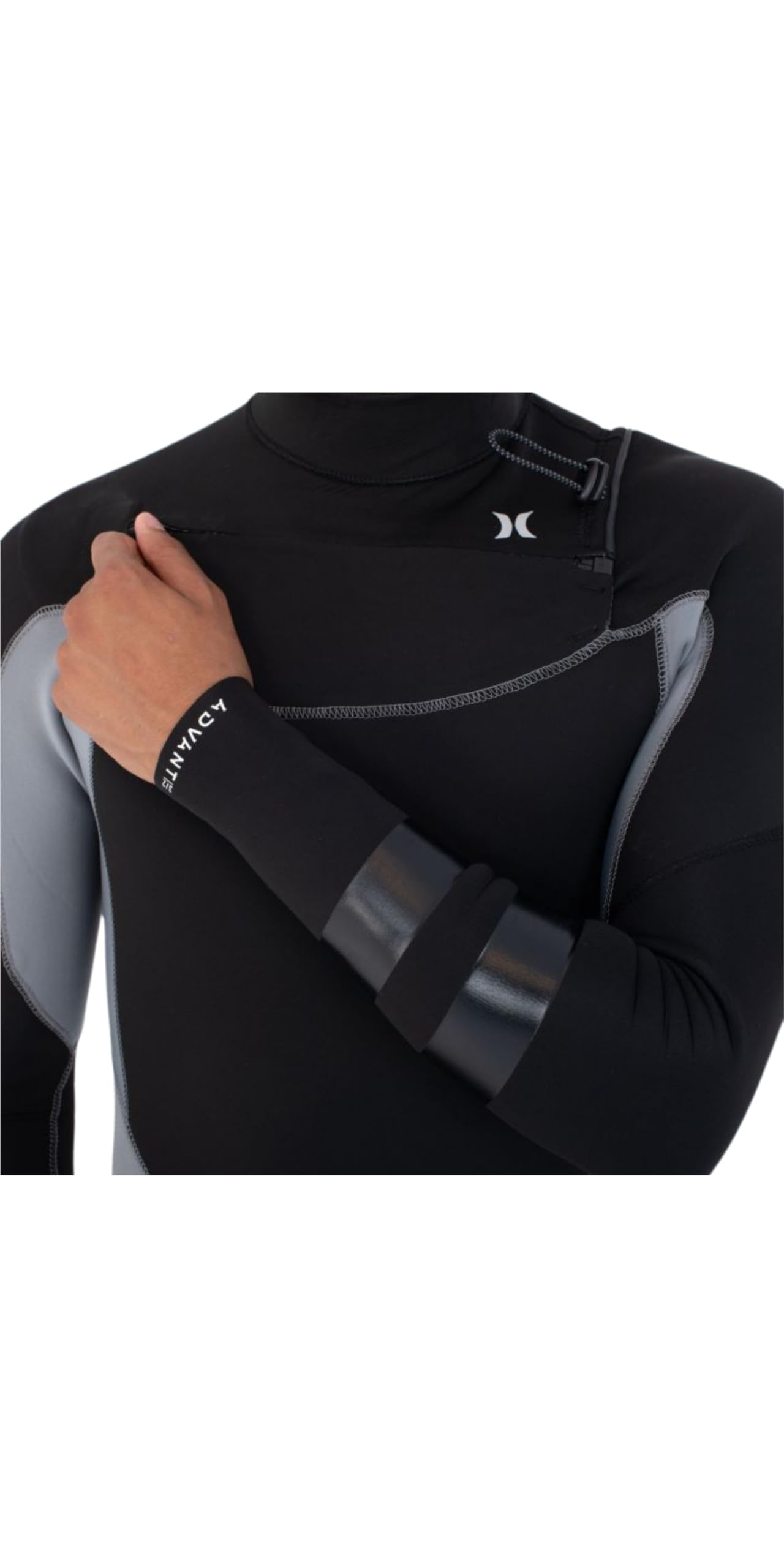Hurley Advant 2025 - Traje de neopreno para hombre con cremallera en el pecho de 3/2 mm, mineral de hierro