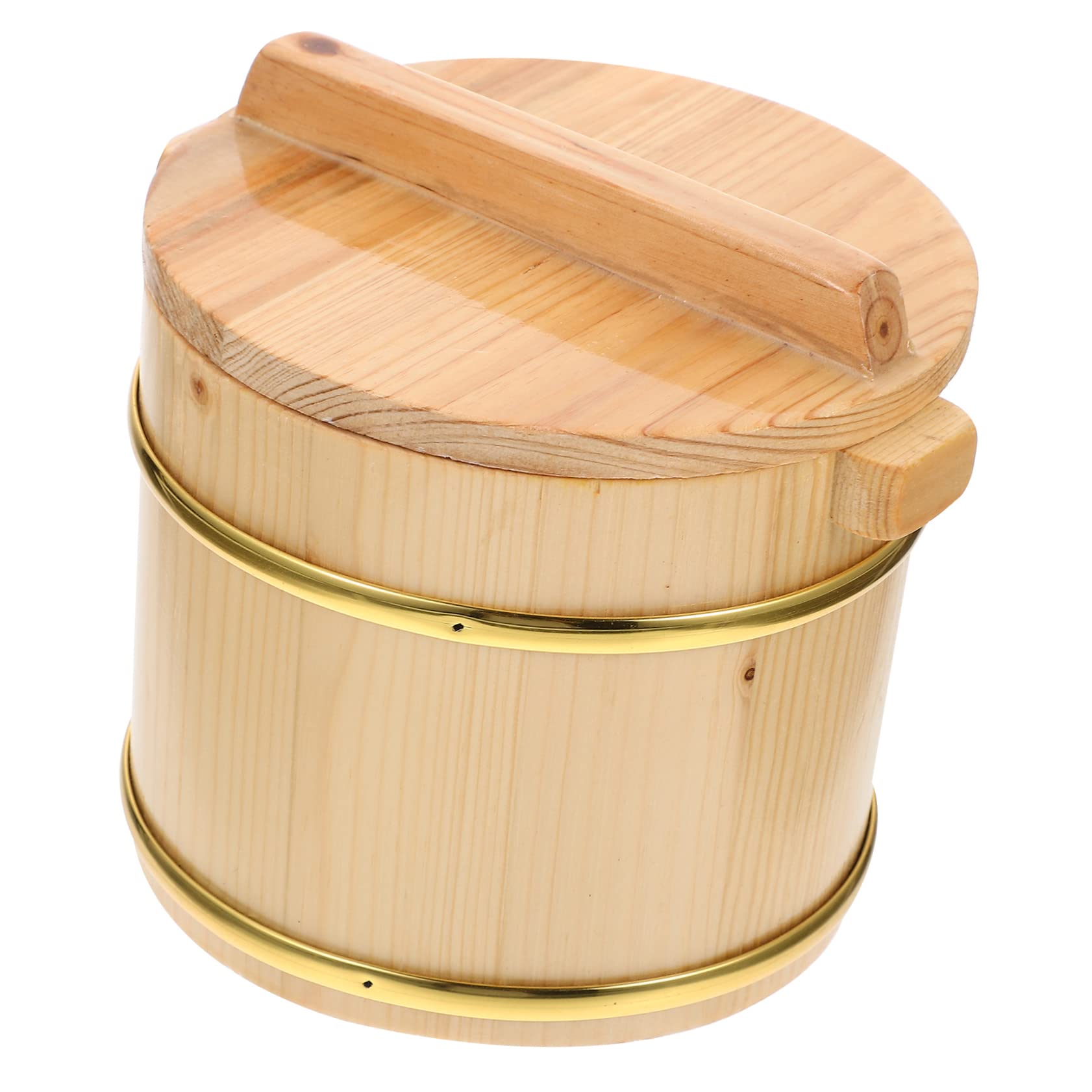 木製 丸型蒸し器 蓋付き