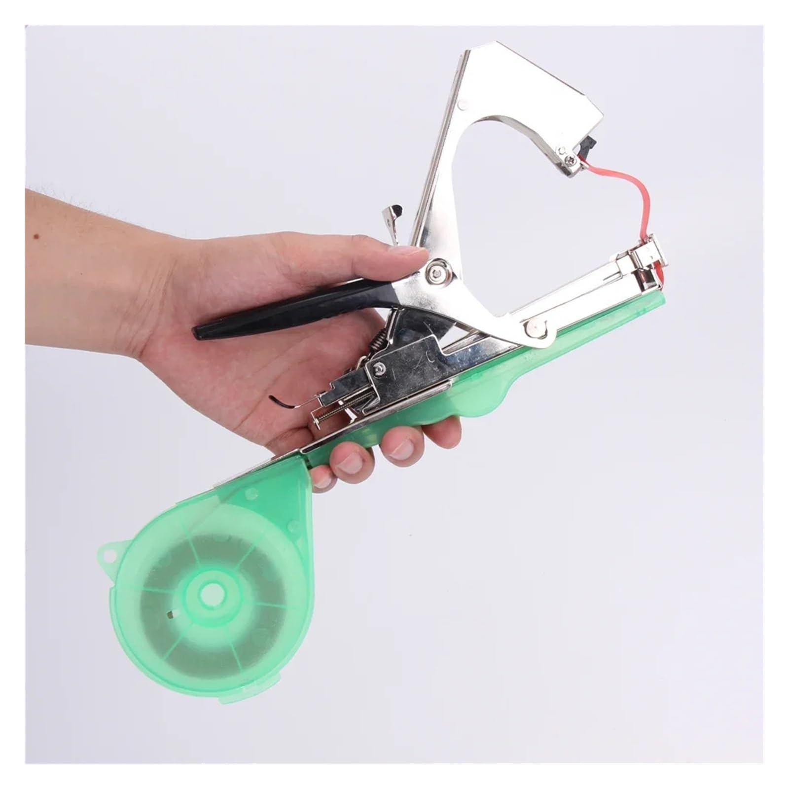 Máquina de encuadernación Manual con 6 Rollos Cintas + 1 Caja Grapas for Atar Ramas, Grapadora Vid UVA, Compatible pimientos y Verduras(1 Set)