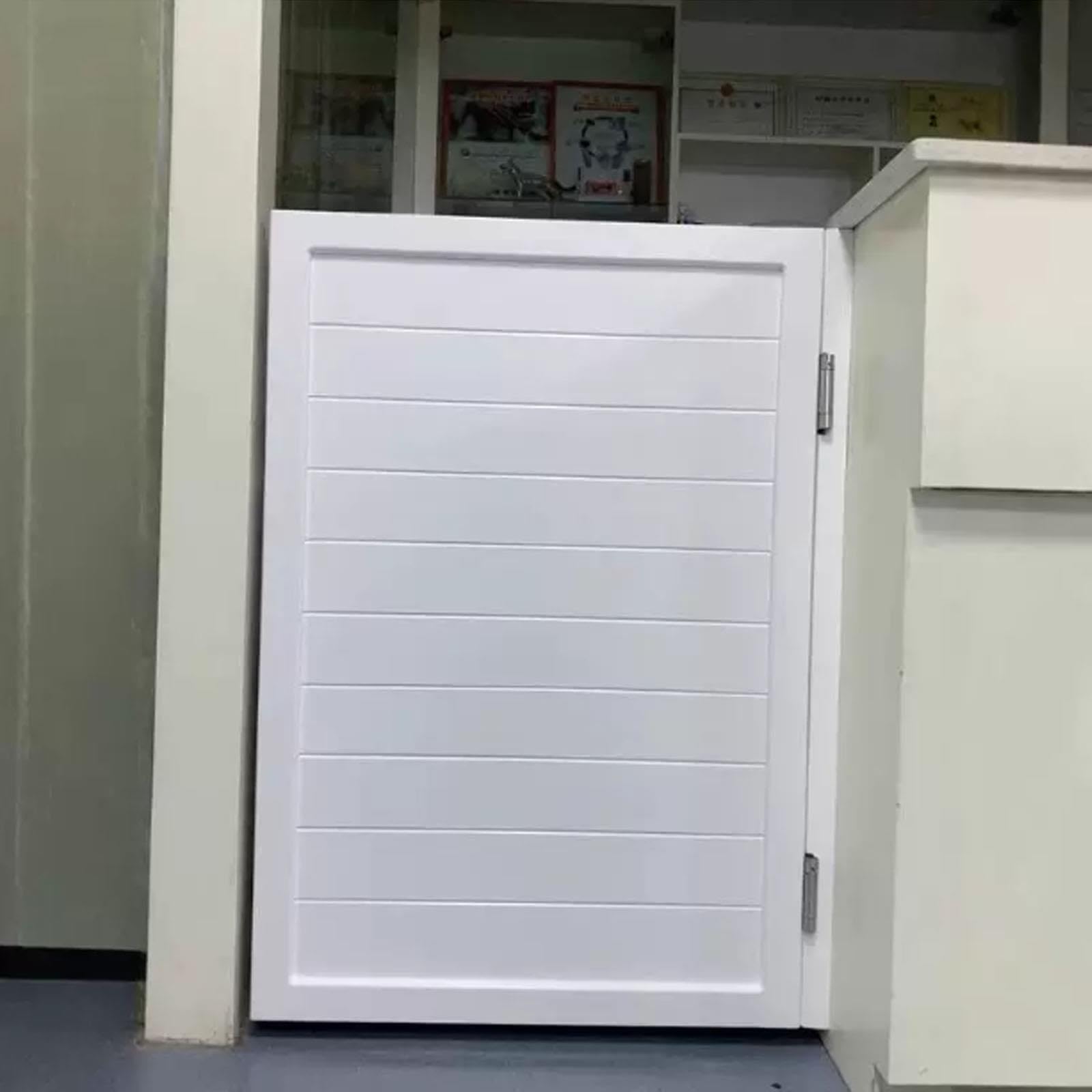 Porte battante de saloon, porte battante de café simple avec Vis incluses | Charnières métalliques, idéale pour une entrée, un bar, une cuisine, un couloir ou une décoration western(White,W50xH70CM)