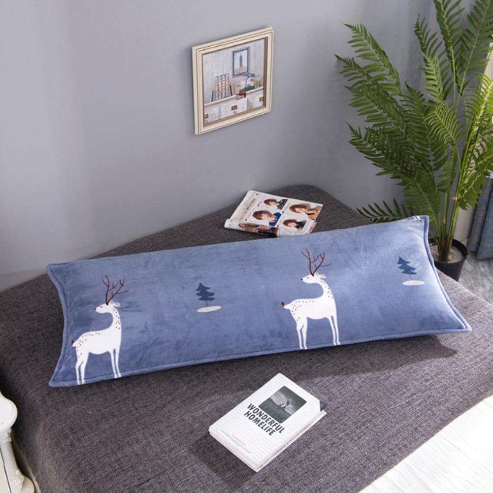 Grande taie d'oreiller en flanelle douce de literie longue 150X48Cm