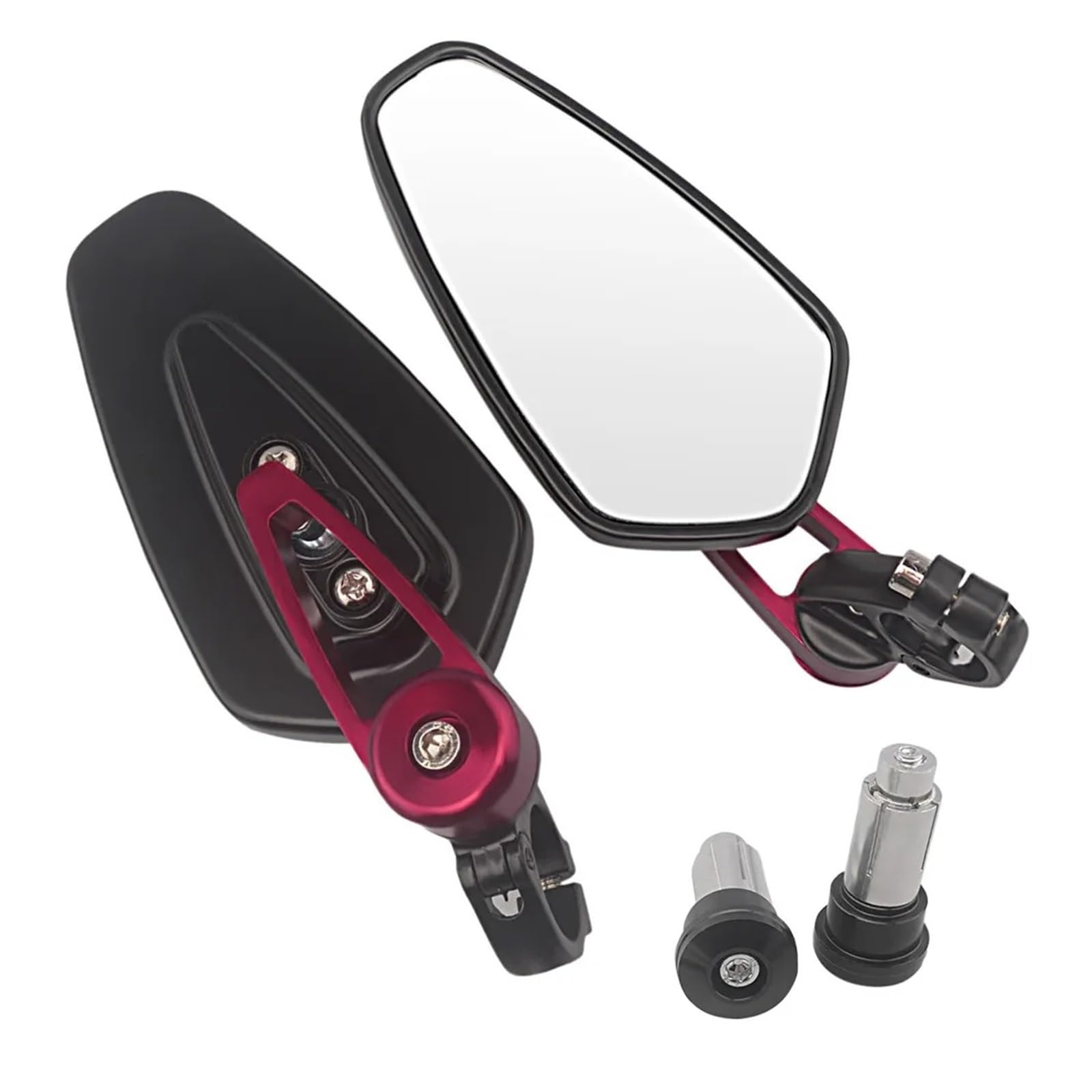 Espejos retrovisores de aluminio para moto de 22mm y 7/8 pulgadas 5
