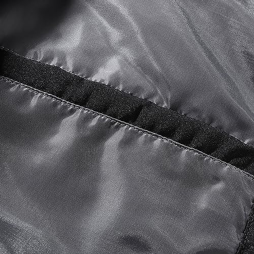 Manteau noir femme ample et chaud contre le froid d'hiver - 7