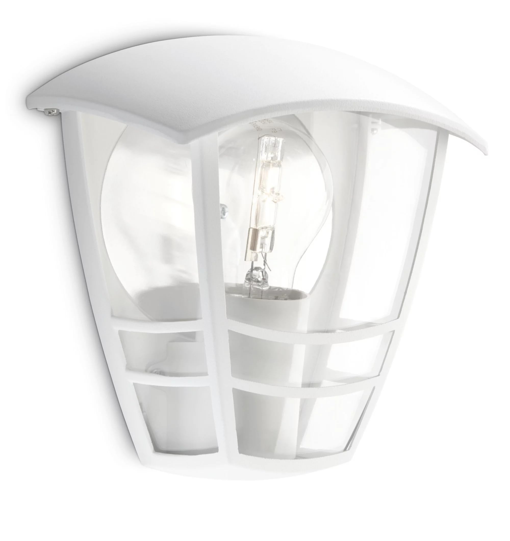 CREEK-Outdoor Wandleuchte Metall H19,5cm Weiß Philips