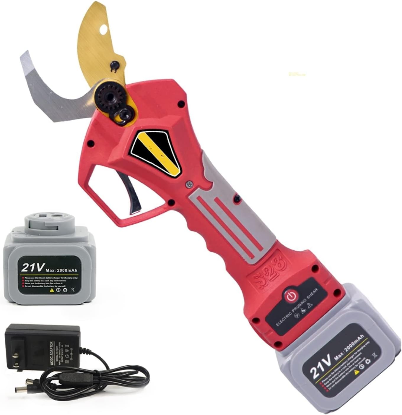 Brushless Electric Pruning Shears, 16.8V/21V Cordless Pruner with Lithium Battery, Efficient Tree & Bonsai Cutter, Max 32mm Cutting Diameter