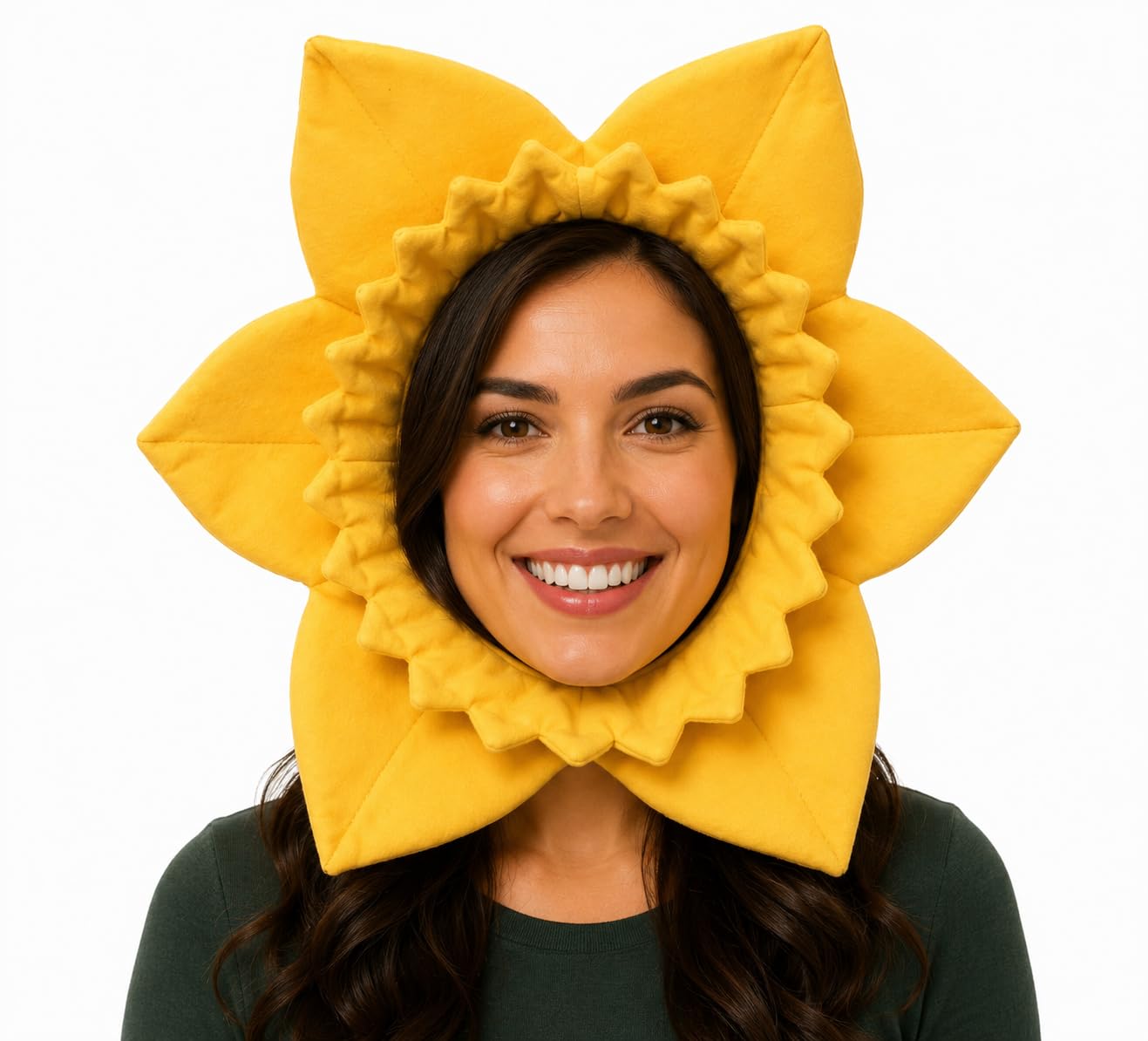 jokeshop Welsh Daffodil Headpiece Wales Cymru World Cup Rugby Football Supporter Hat