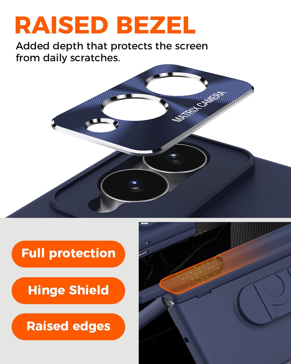 NINKI Etui na telefon Samsung Galaxy Z fold 8 z paskiem na rękę, etui z uchwytem na rysik i długopis, ochrona wyświetlacza i ochrona zawiasów, etui Fold 8 z podstawką, wojskowa ochrona 360, odporne na