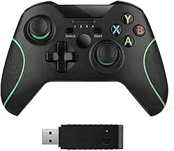 xuelili Controles sem fio para Xbox One, gamepad sem fio para PC com adaptador sem fio de 2,4 GHz, compatível com Xbox One / One S / One X / P3 Host / Windows 7/8/10