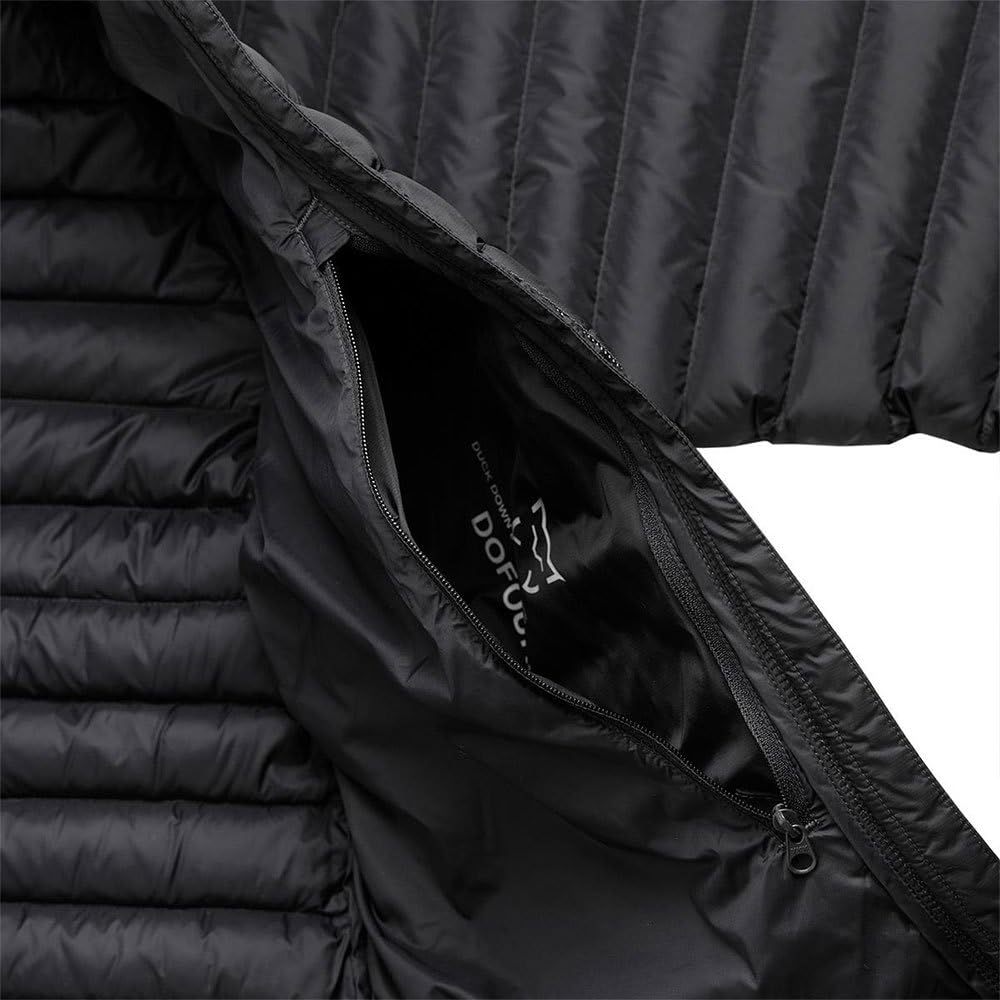 Kurtka Ligera de Pluma RDS aislante Contra el frío y con Corte Slim fit C: Antracita T: L