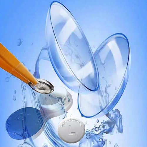 Miniatura 5 de Paquete de 4 fundas para lentes de contacto a prueba de fugas, estuche de contacto de viaje de color para lentes de contacto (multicolor)