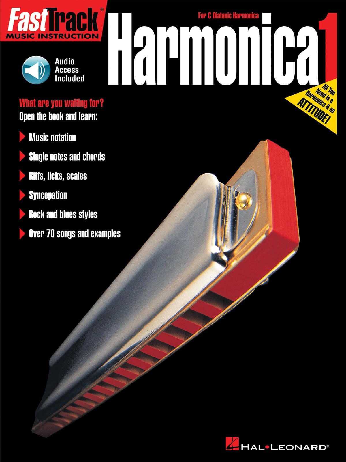 FAST TRACK HARMONICA BOOK ONE BOOK (Fast Track (Hal Leonard)) ( Download code included) (Includes Online Access Code)