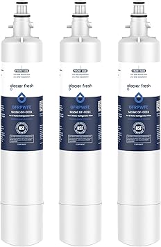 GLACIER FRESH Replacement for RPWFE, RPWF (Built-in CHIP) Refrigerator Water Filter, Compatible with GFE28GYNFS, GFE28GELDS, PFE28KELDS, PFE28KYNFS, GFD28GELDS, PWE23KELDS, PWE23KMKES, 3 Pack