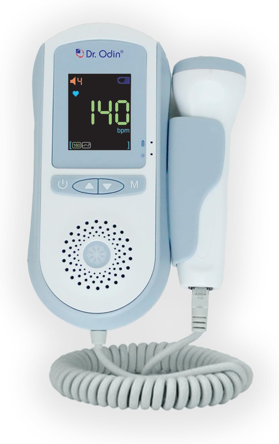 Dr. Odin OFD 103 Fetal Doppler Heart Rate Detection Monitoring Machine with in-Built Speaker for Home and Clinic with Smart Noise Reduction, Autocorrelation Algorithm