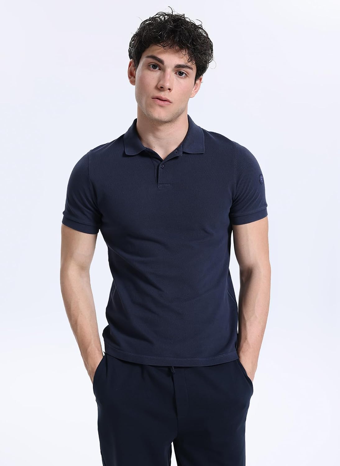 Save The Duck Lacivert Erkek Polo T-Shirt DR1742MBATE2090000 ORIO