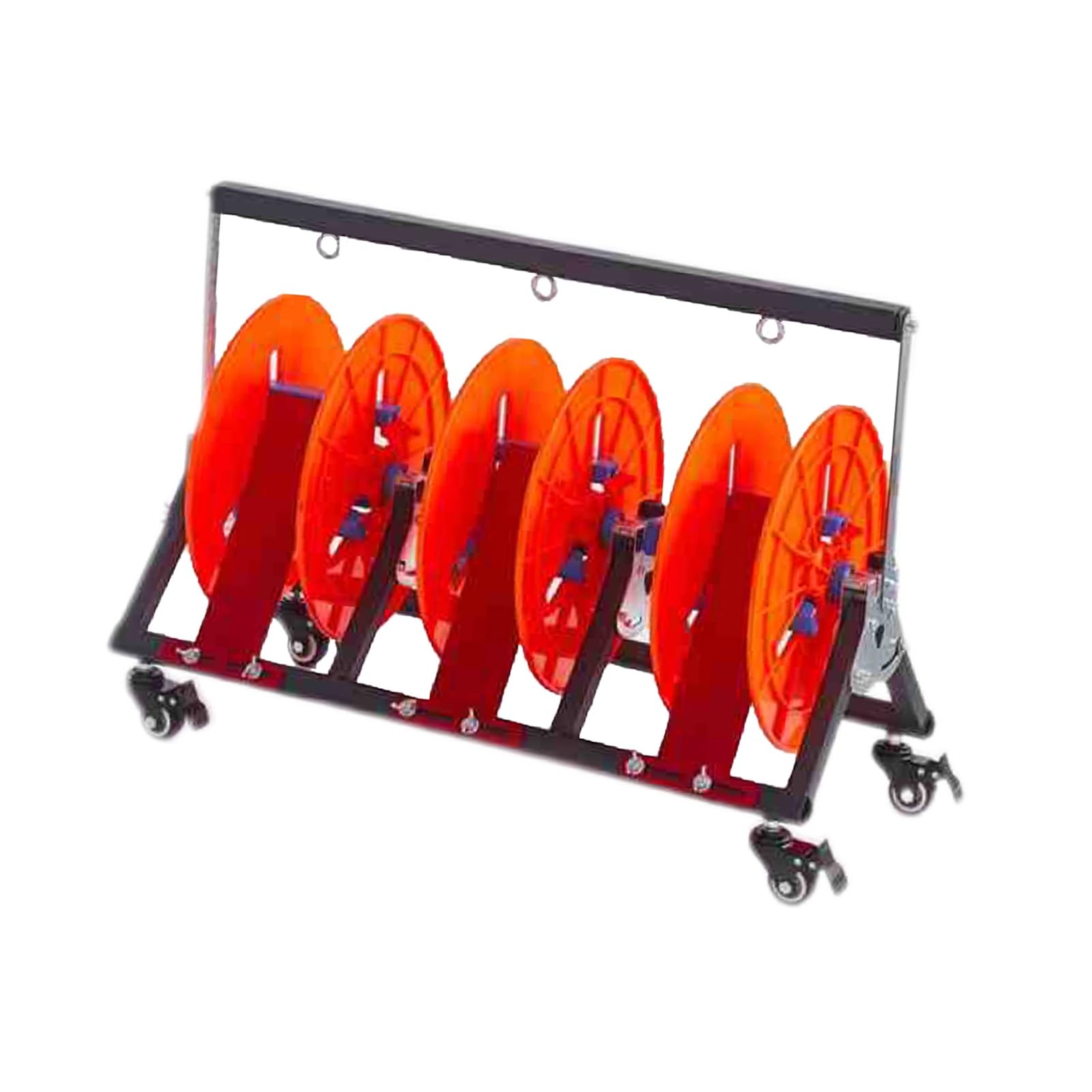 WDSOPK Wire Spool Rack,Multi Purpose Wire Dispenser,Heavy Duty Wire Spool Cart with Wheels,for Electrical Industrial and Garage (3 Rods Wire)