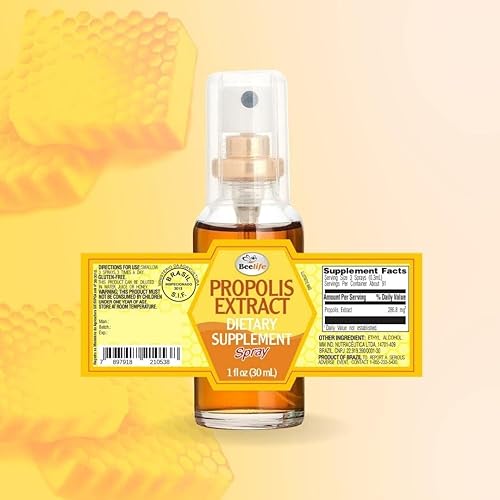 Miniatura 9 de Beelife Spray de propóleo para aliviar el dolor de garganta, espray de propóleos, apoyo inmunológico natural, ayuda a calmar la tos y la sequedad y
