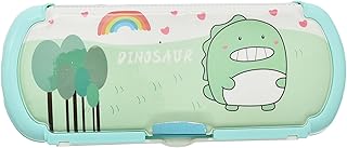 مقلمة مزدوجة السطح للأطفال مع لوح صغير وقلم تحديد سبورة بيضاء للمدرسة، متعددة الألوان