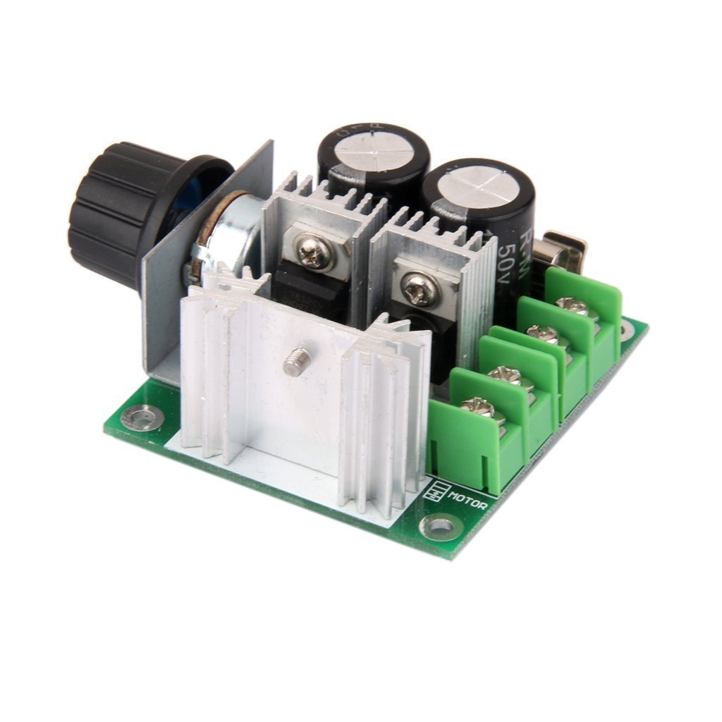 DollaTek Regolatore di velocità del Motore DC PWM 12V-40V 10A con manopola