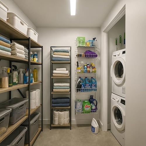 Miniatura 5 de Jumbl Estante de almacenamiento de especias colgante para puerta y pared ajustable de 24" de ancho