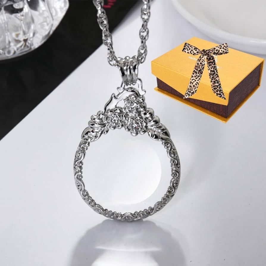 Amazon.co.jp: ルーペネックレス 拡大鏡 虫眼鏡 3倍 携帯ルーペ