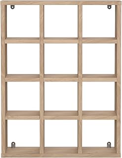Tvilum 12 Cubby Wall Unit Jackson Hickory