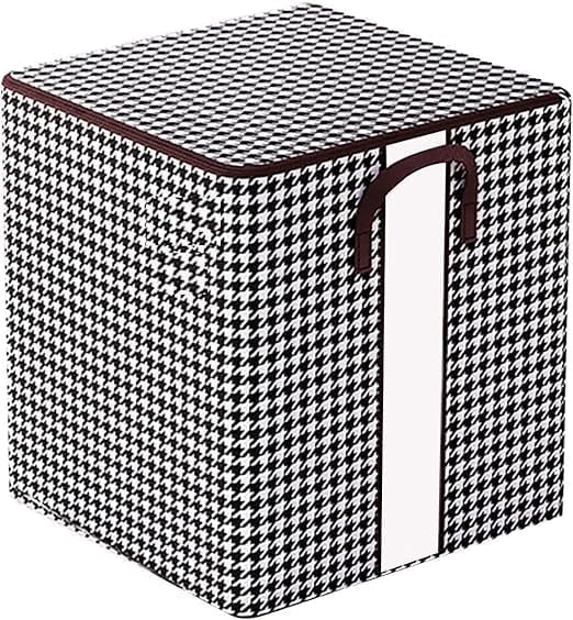 Multipurpose Collapsible Storage Bag Foldable Storage Box With Handle & Lid Quilt Storage Bag Closet Organizer Box Wardrobe Organizer Pack of 1 Multicolor 180L-image-34