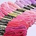 LOVIMAG Embroidery Thread Floss 140 Colors Skeins Friendship Bracelet String Making Bracelets Cross Stitch Kit Supplies Thin Yarn Sewing Patterns Cotton Strings Crochet Braces Wrap Rainbow Crafts