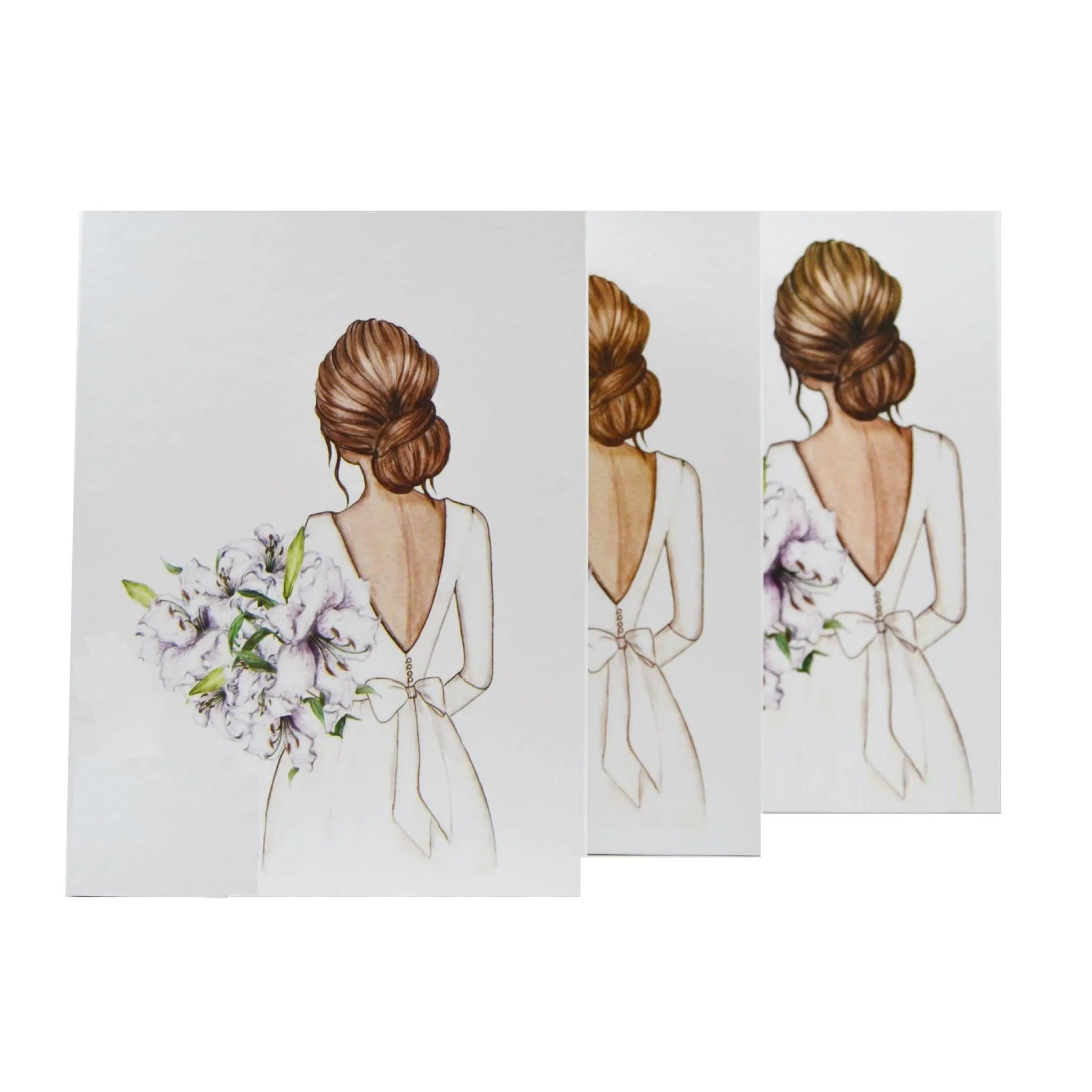 Gelin Bohca Weiß 3er Set | Braut Geschenk Damat Kutusu, Ceyiz Kutusu & Hediye Seti