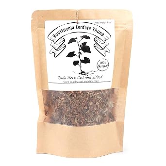 EidolonGreen Houttuynia Herb (Yu Xing Cao/Dokudami/) - Premium Dried Traditional Botanical Raw Material, Botanical Specimen & Ancient Herbal Study Supply, 88g/3 Oz