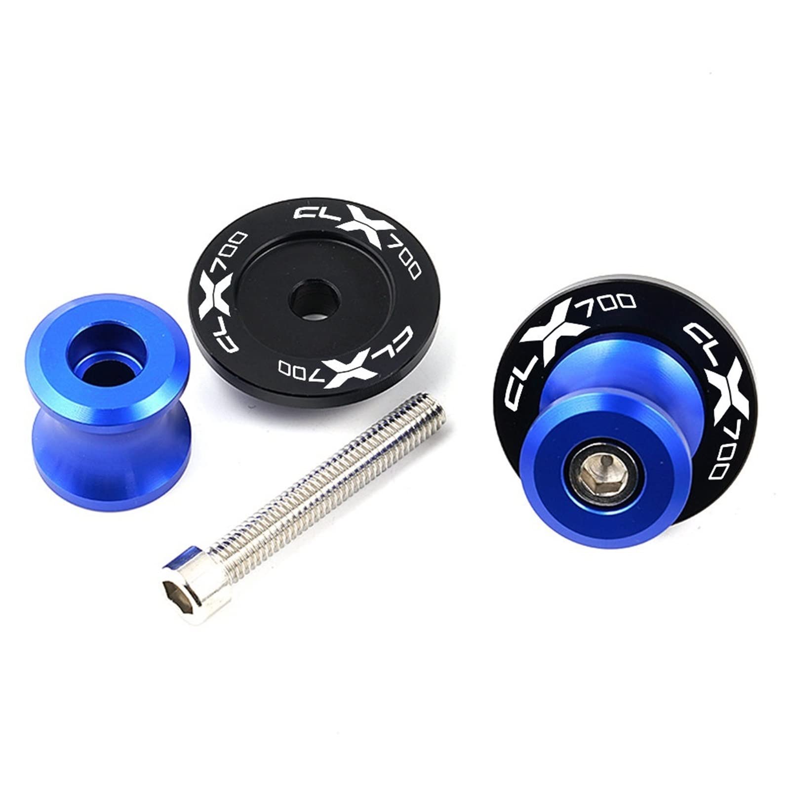 Fit For CFMOTO 700 CLX 700CLX 700CL-X CF700 CF MOTO CLX700 CL-X700 Moto CNC Alluminio Forcellone Bobine Slider Stand Viti Bulloni (Size : Gold)