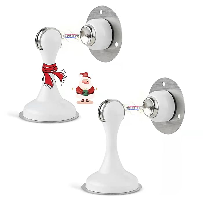 Buy 2 Pack Door Stopper White Door Stop No Drilling