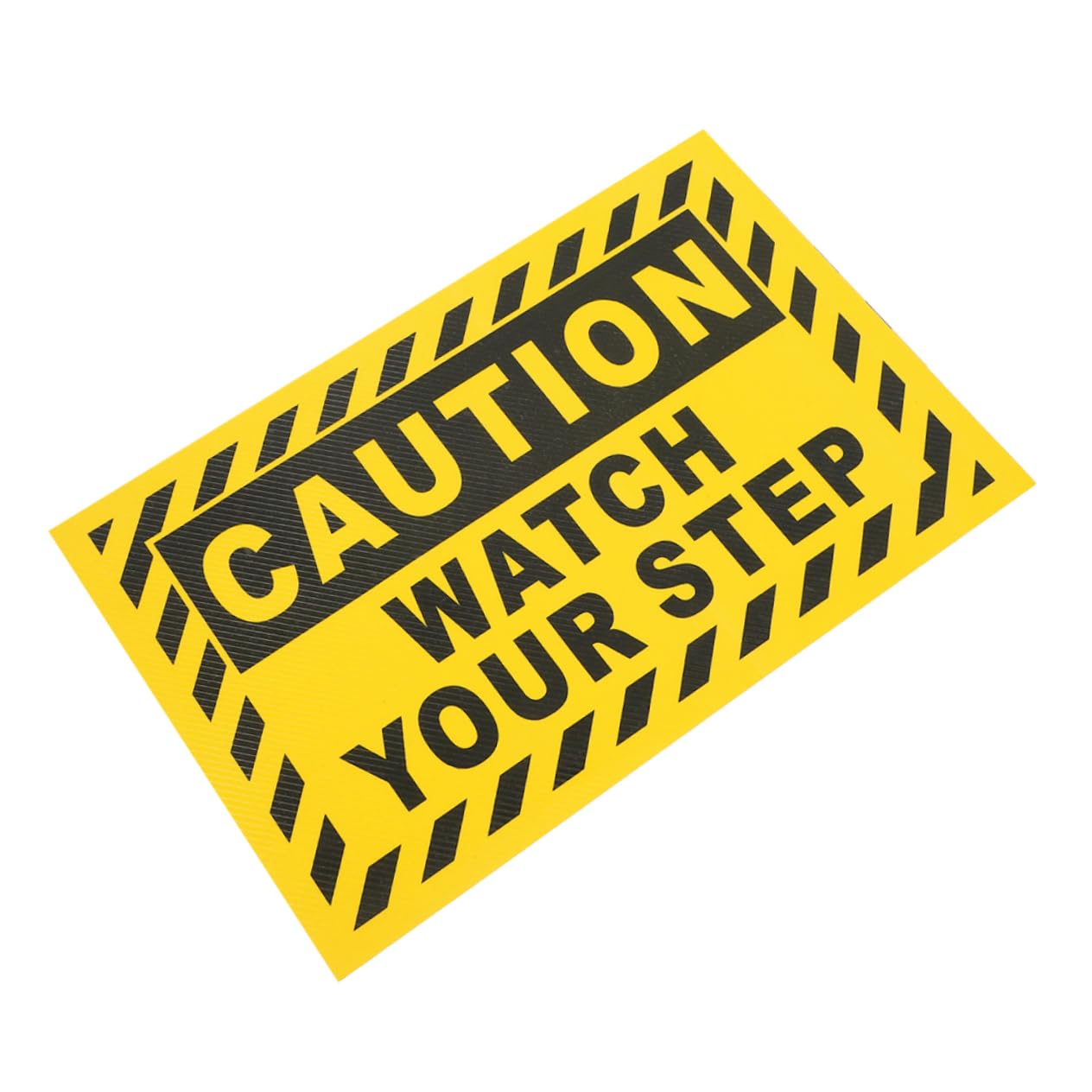 Housoutil Watch Your Step Caution Sign Slip Safety Sticker for Stairs and Floors Durable Wet Floor Warning for Home Garden and Workplace Easy Peel Stick Installation