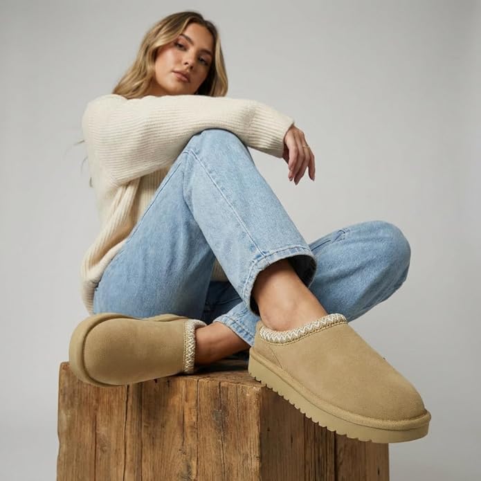 CUSHIONAIRE Keto Pantuflas Mujer Suede Mule Slip-On miniatura 5
