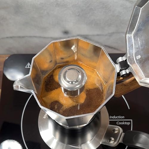 Miniatura 3 de Nuevo kit básico de café cubano | Cafecito 6 tazas Moka Pot Set | Cafetera Greca Cubana - Cafetera Greca Cubana - Juego de cafetera para café